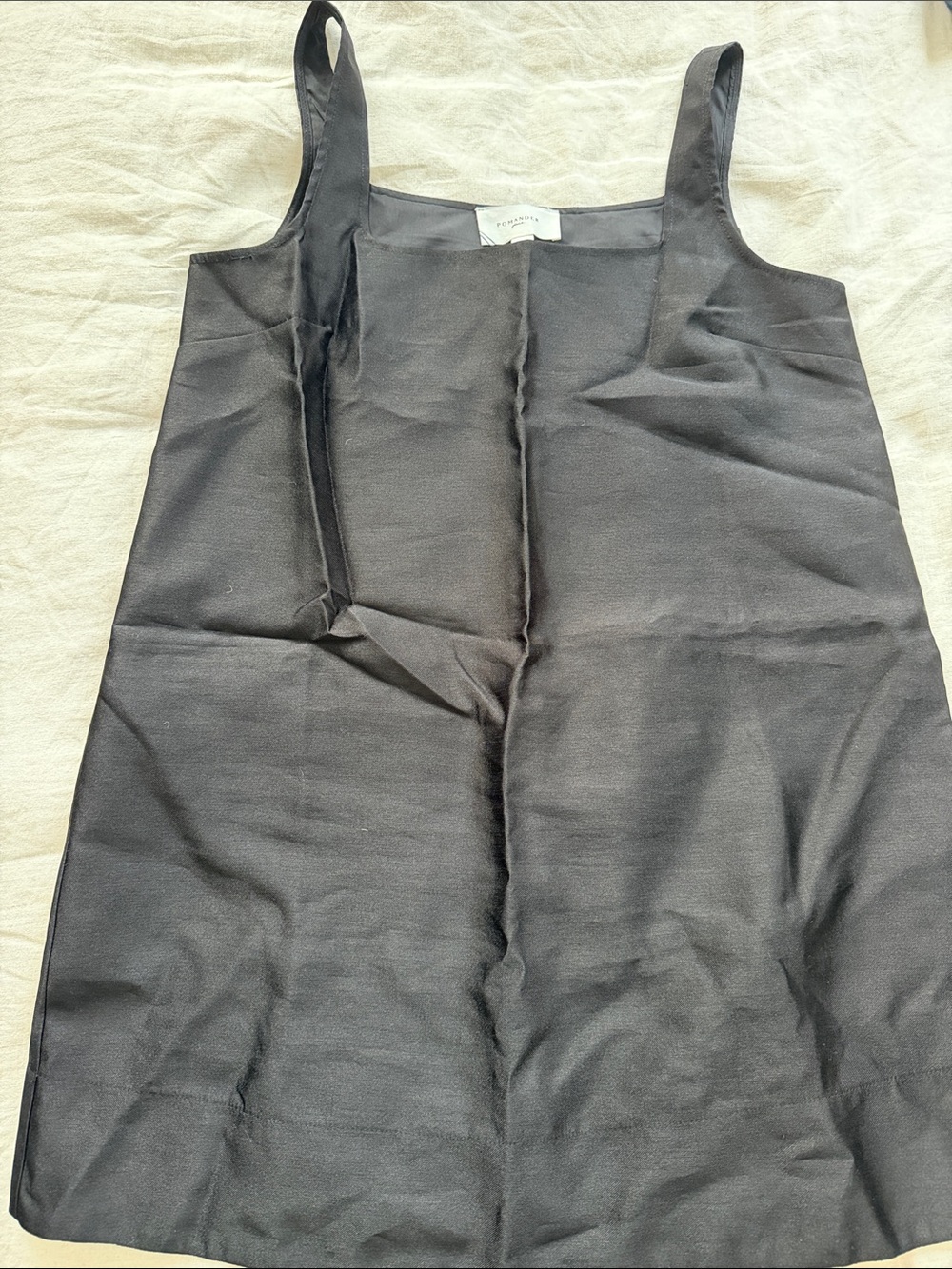 Tuckernuck Black Square-Neck Mini Dress